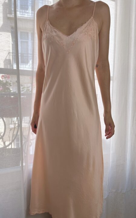 Pure Silk Italian Baby Pink Slip Dress