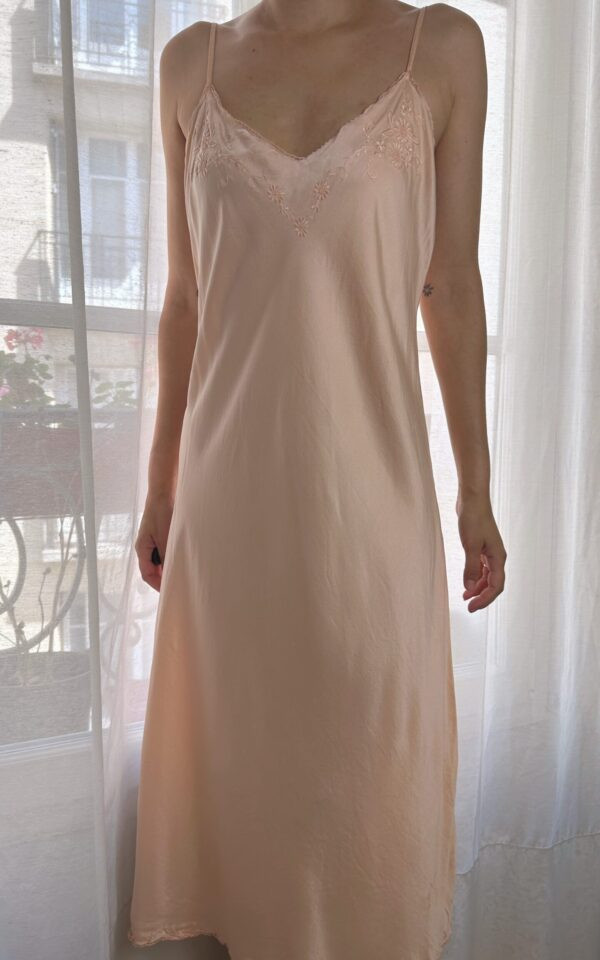Pure Silk Italian Baby Pink Slip Dress