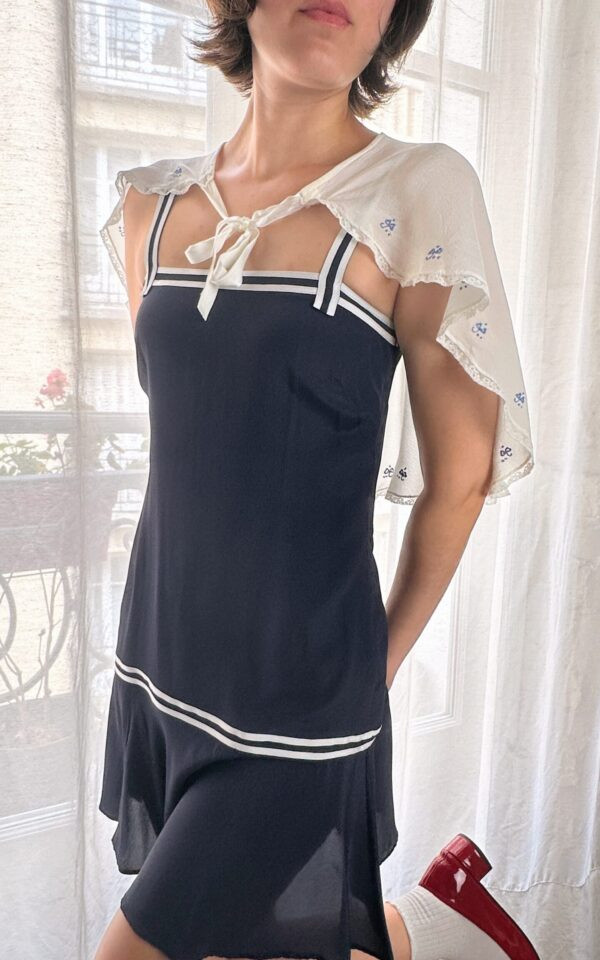 Vintage Blugirl Blumarine 2004 S/S Silk Sailor Dress