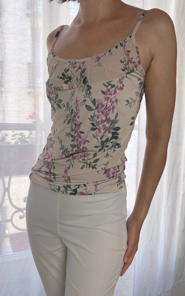 Vintage Blumarine Floral Blush Cami