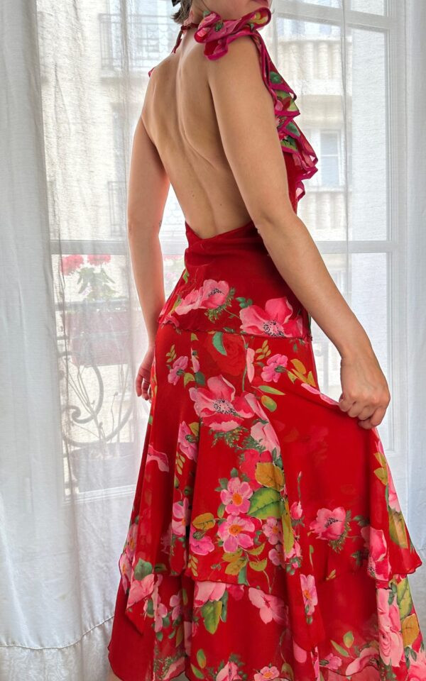 Vintage Blumarine S/S 2002 Runway Silk Floral Set