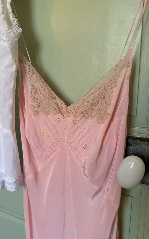 Vintage Pink Romantic Slip Dress