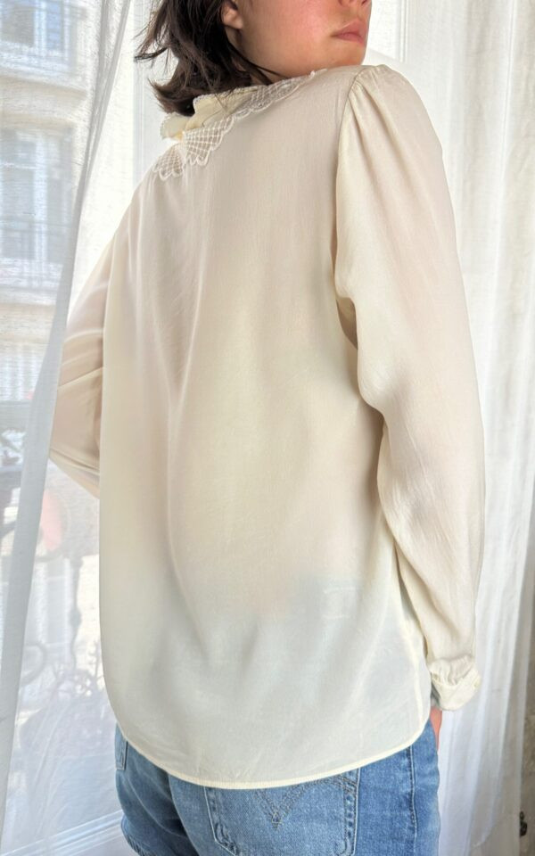 Silk Vintage Chemise with Bow