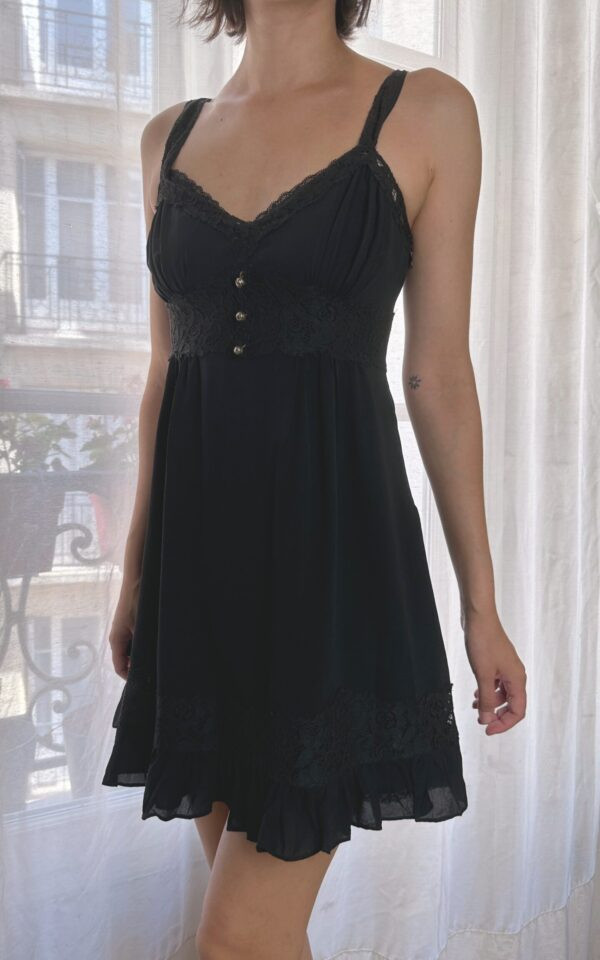 Vintage Betsey Johnson Silk Babydoll Dress