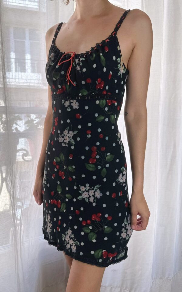 Vintage Maje 90’s Cherry Print Dress