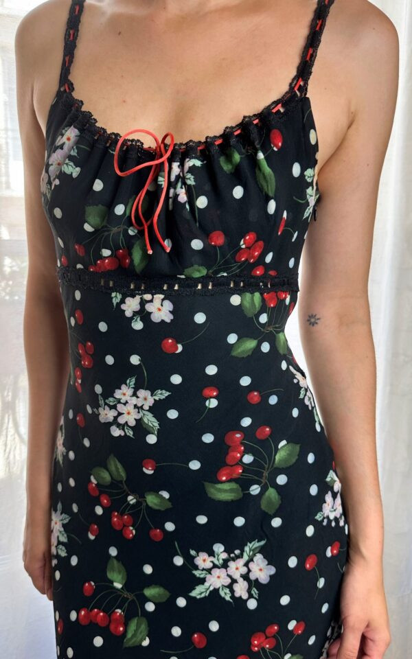 Vintage Maje 90’s Cherry Print Dress