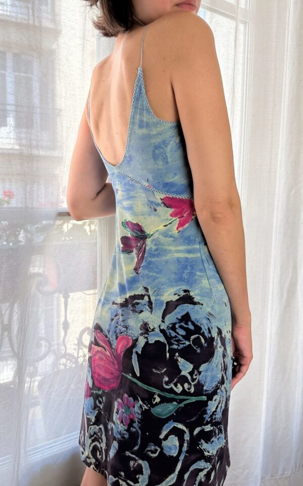 Vintage Plein Sud Watercolour Slip Dress