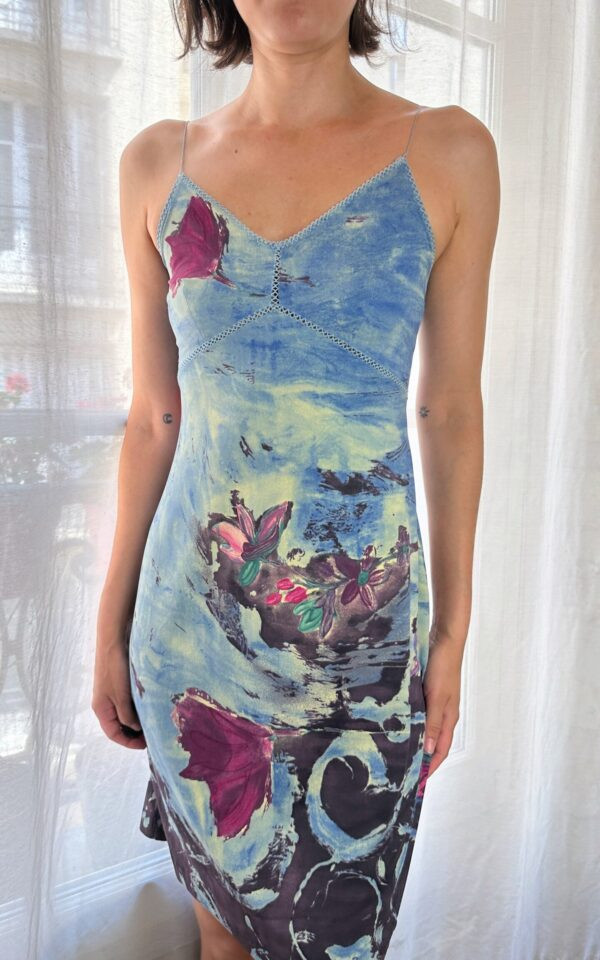 Vintage Plein Sud Watercolour Slip Dress