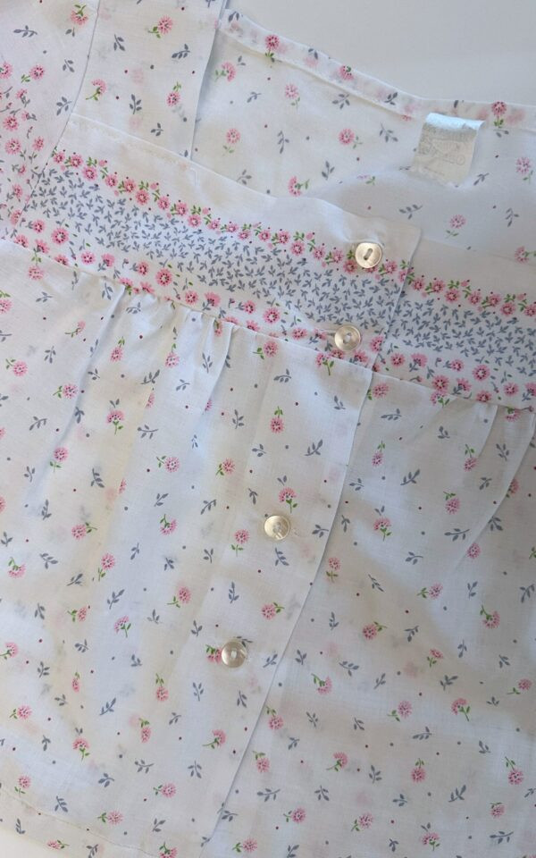 French Floral Crop Top