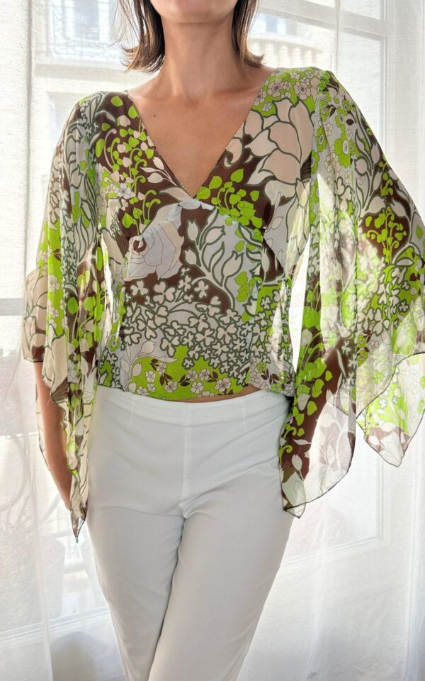 Moschino Silk Kimono Top