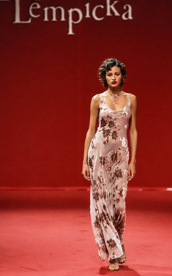 Vintage Lolita Lempicka S/S 1998 Runway Velvet Dress