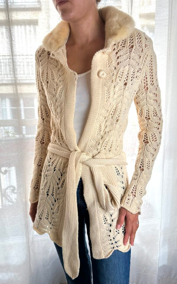Vintage Blumarine Cashmere Crochet Duster