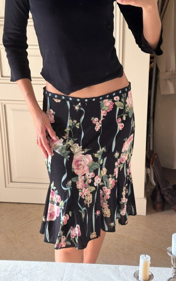 Vintage Blumarine Floral Skirt 2006