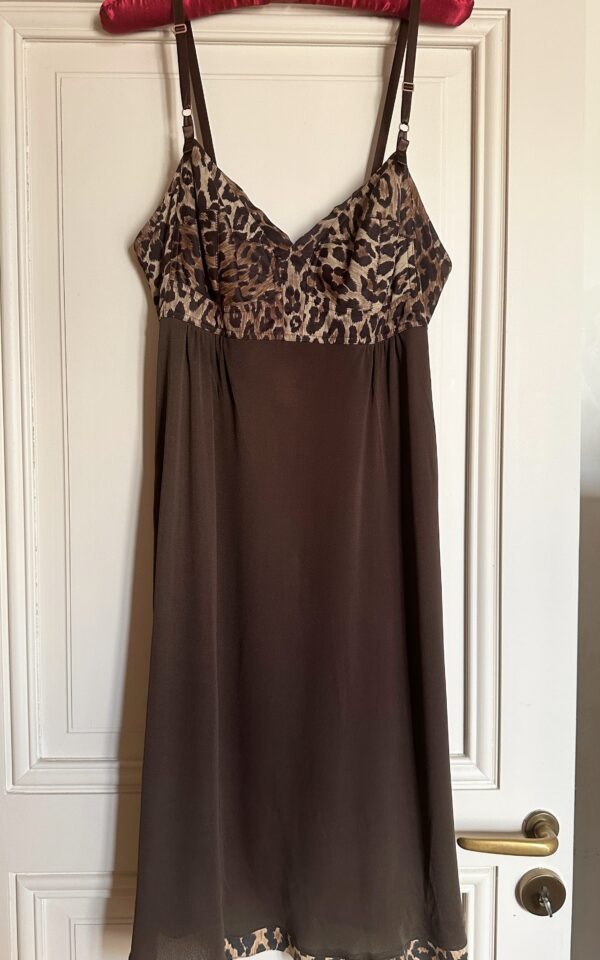 Vintage Dolce & Gabbana S/S 1997 Leopard Babydoll Dress